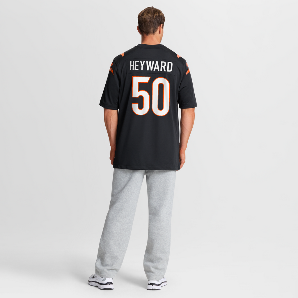 Shaka Heyward Cincinnati Bengals Nike Team Game Jersey - Black