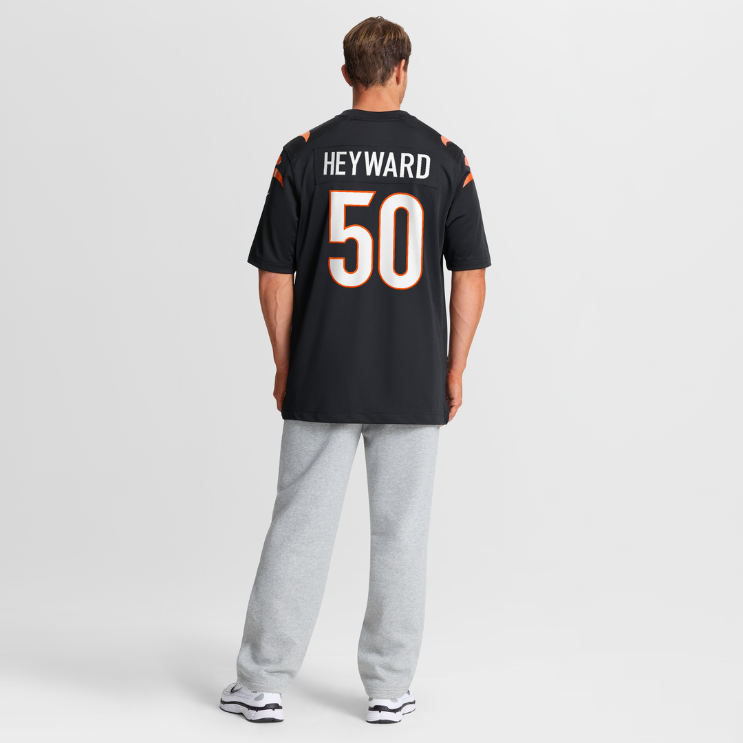 Shaka Heyward Cincinnati Bengals Nike Team Game Jersey - Black