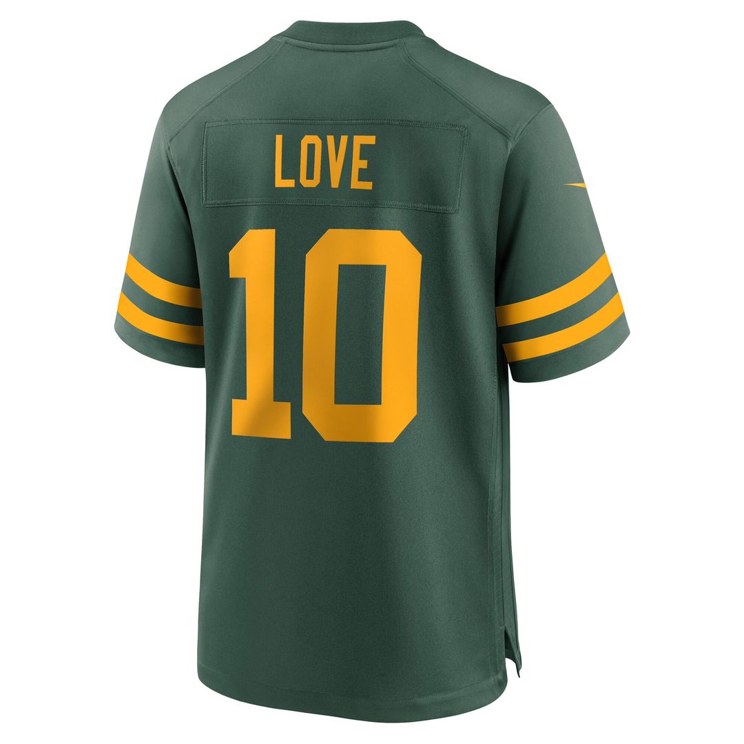 Jordan Love Green Bay Packers Nike Alternate Game Official Jersey -  Green