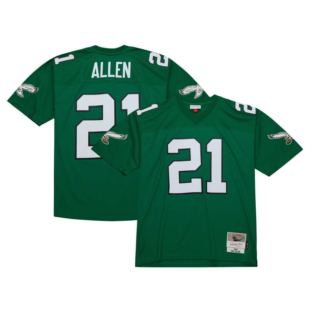 Eric Allen Philadelphia Eagles Mitchell & Ness Legacy Replica Official Jersey - Kelly Green