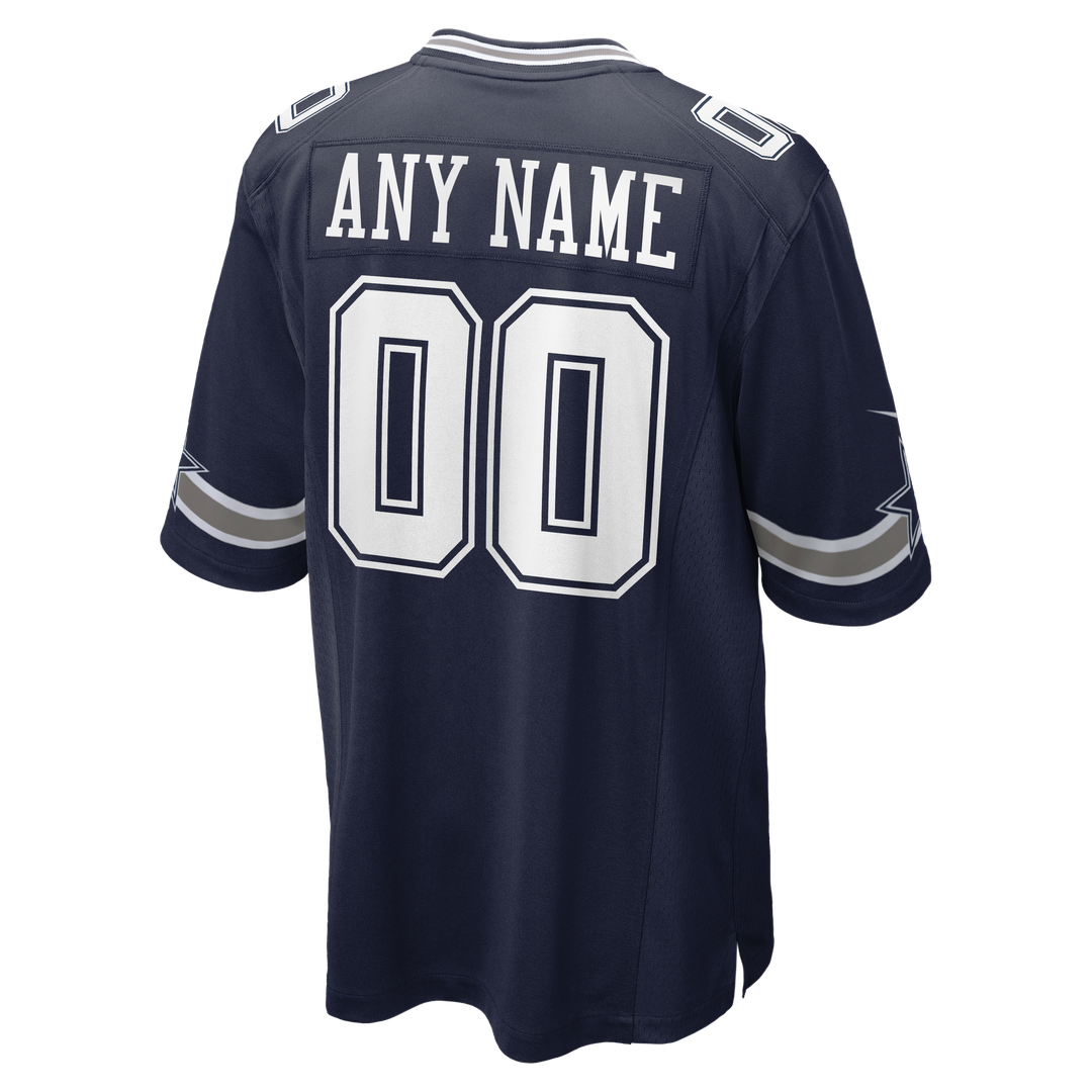 Dallas Cowboys Nike Custom Game Official Jersey - Navy