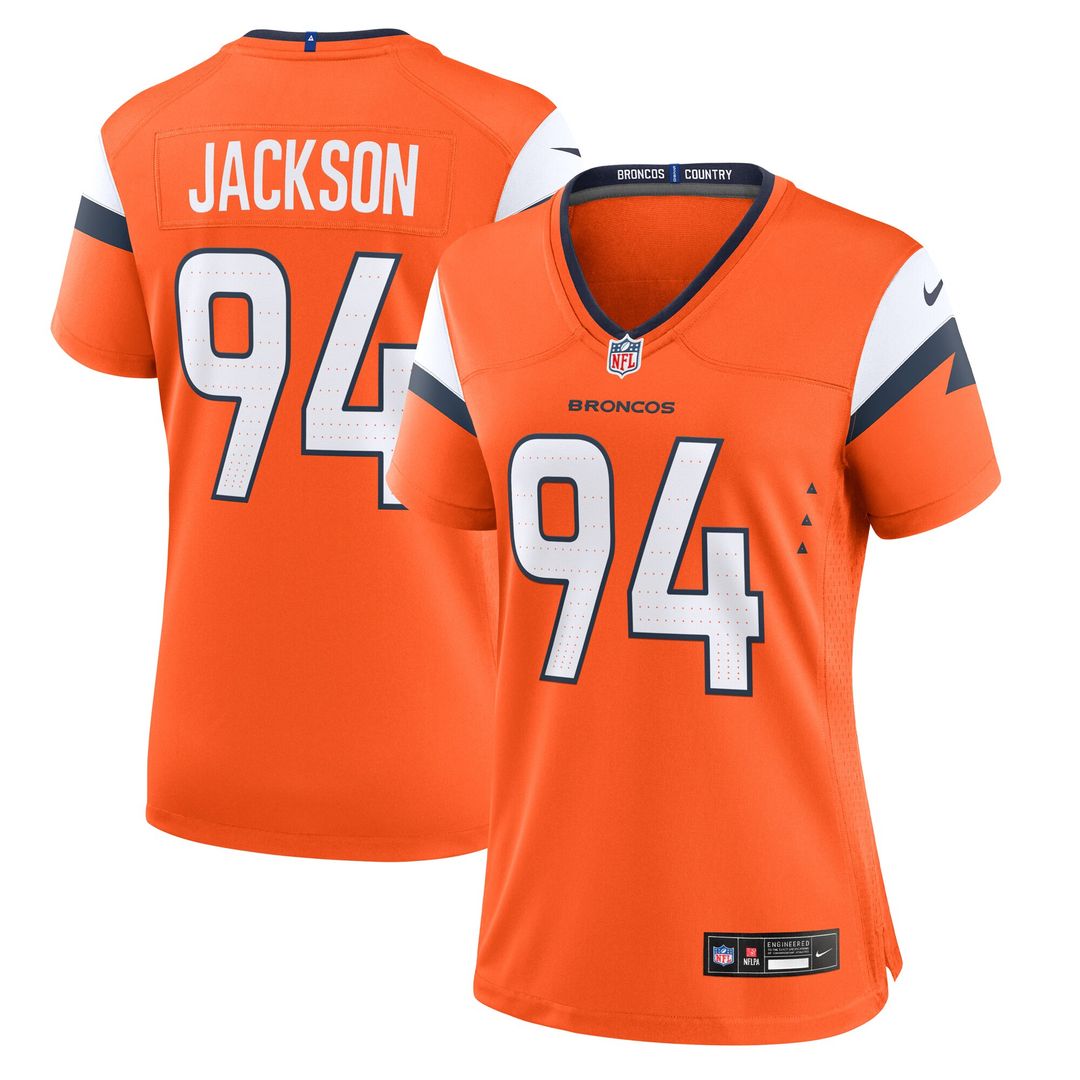 Jordan Jackson Denver Broncos Nike Women's Team Game Jersey - Orange