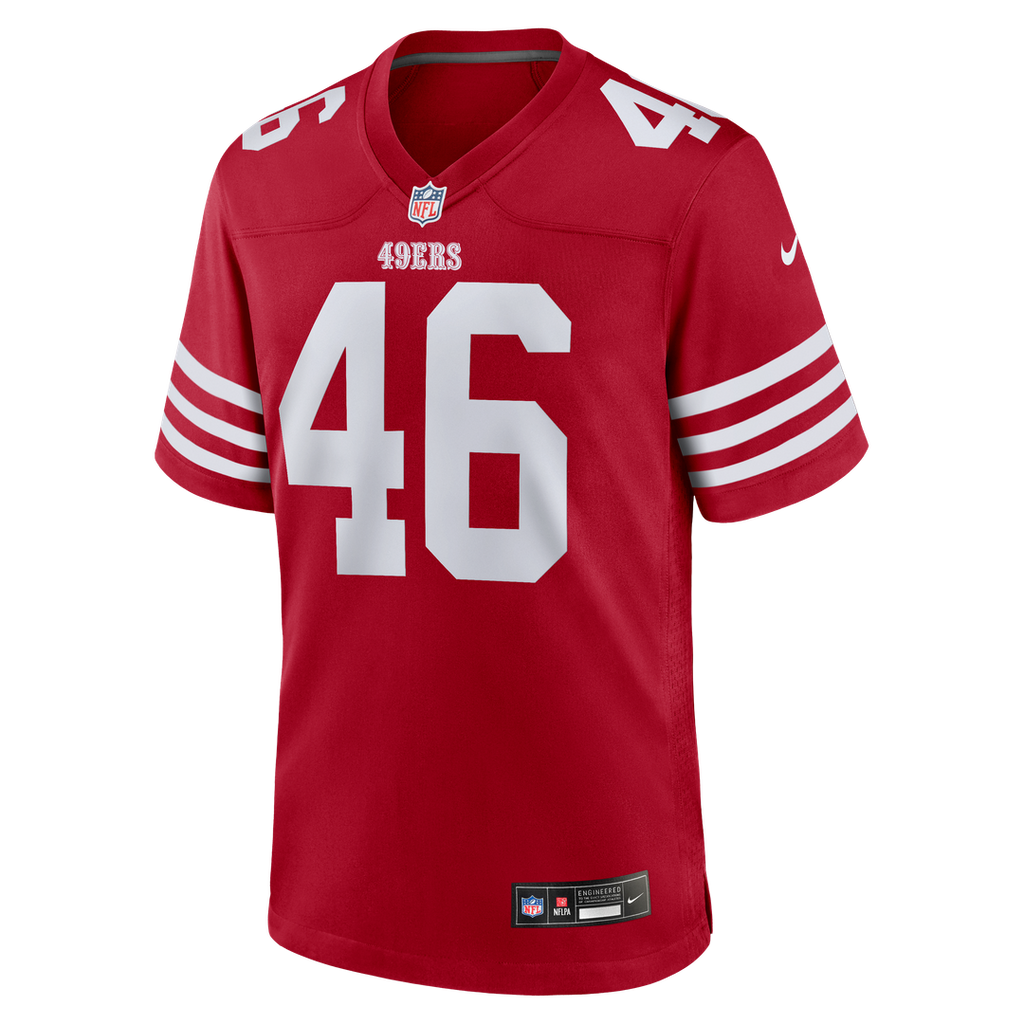 Jon Weeks San Francisco 49ers Nike Team Game Jersey - Scarlet