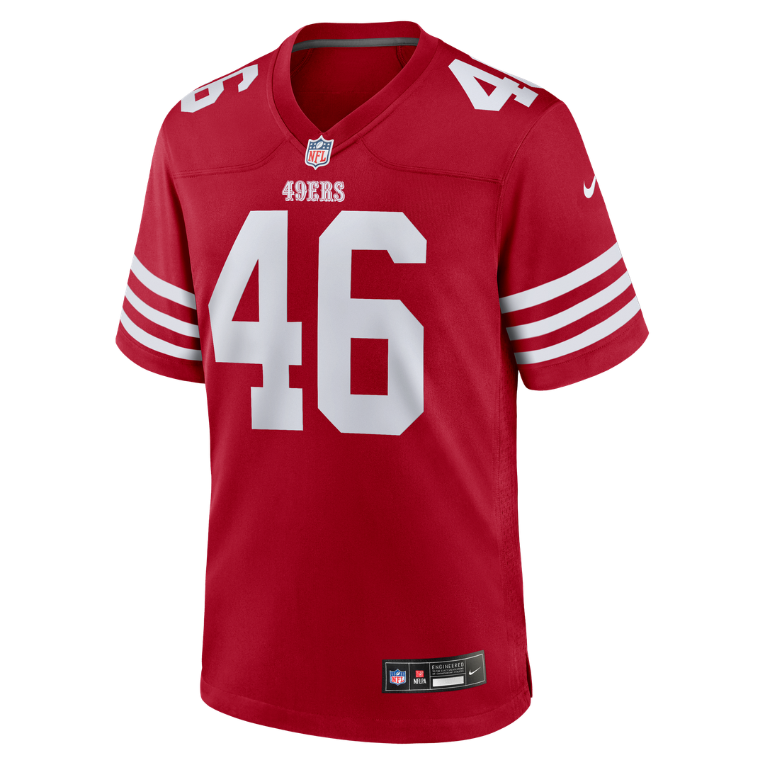 Jon Weeks San Francisco 49ers Nike Team Game Jersey - Scarlet