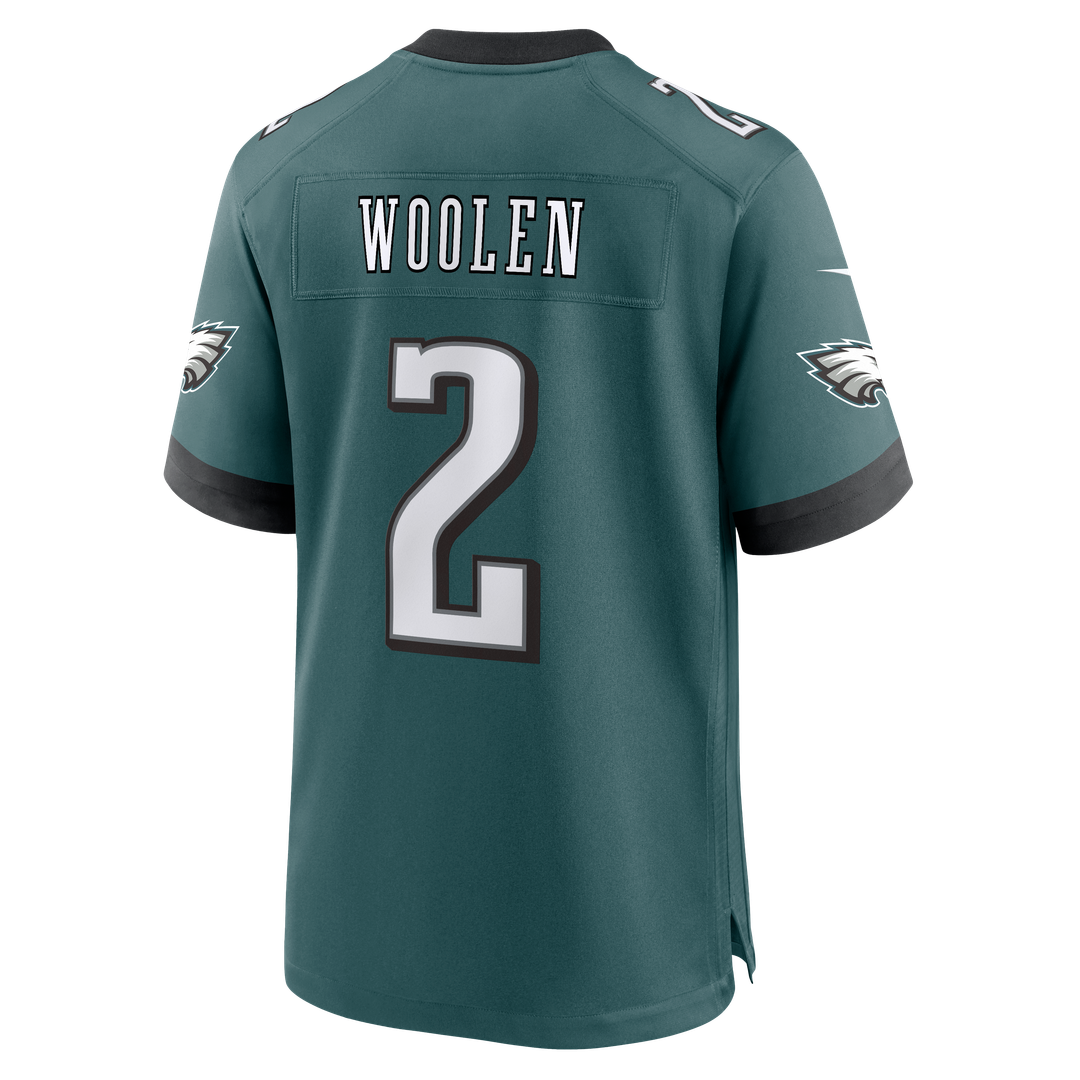 Tariq Woolen Philadelphia Eagles Nike Team Game Jersey - Midnight Green