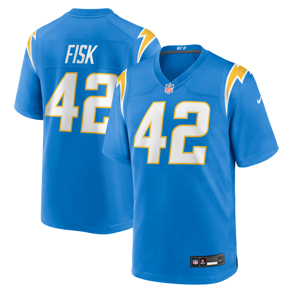 Tucker Fisk Los Angeles Chargers Nike Team Game Jersey - Powder Blue