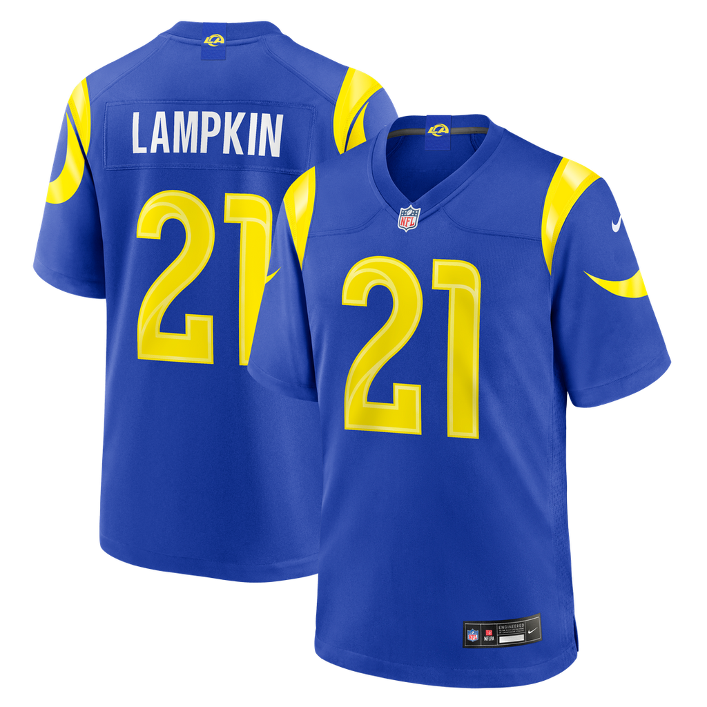 Cam Lampkin Los Angeles Rams Nike Team Game Official Jersey - Royal
