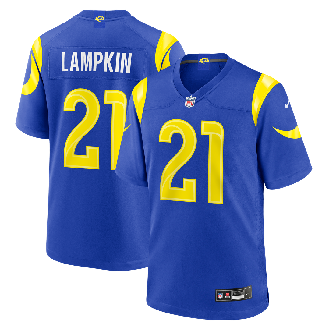 Cam Lampkin Los Angeles Rams Nike Team Game Official Jersey - Royal