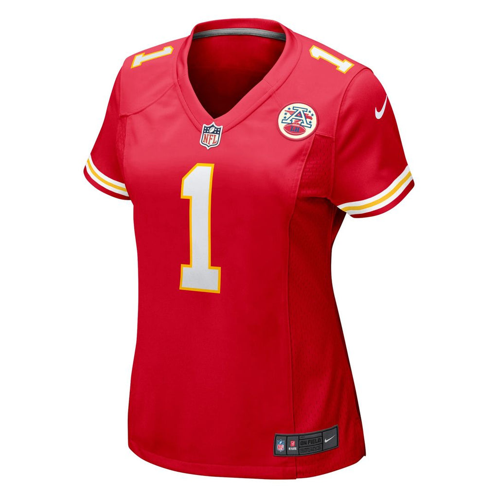 Number 1 Mom Kansas City Chiefs Nike Women's Game Official Jersey - Red