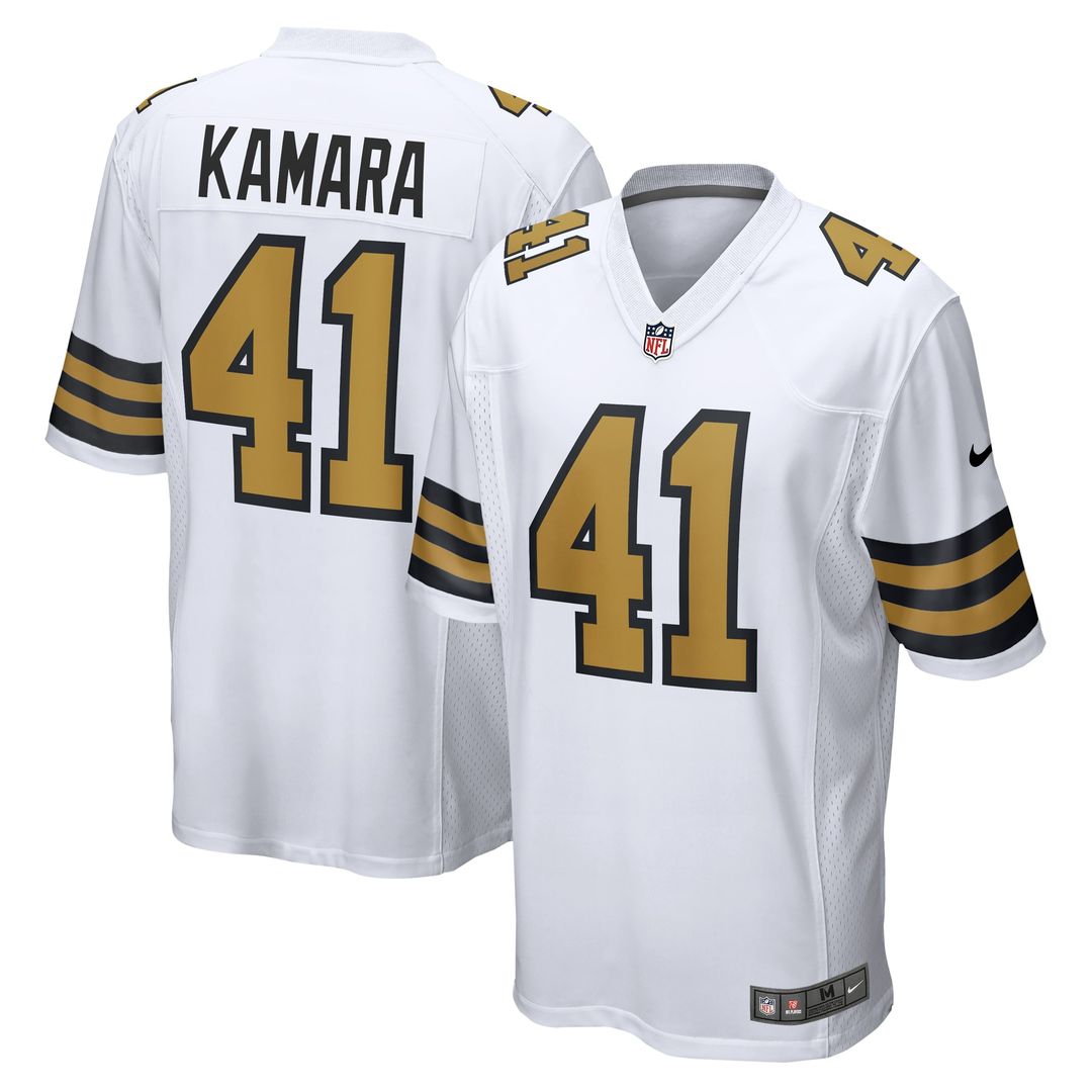 Alvin Kamara New Orleans Saints Nike Game Official Jersey - Black