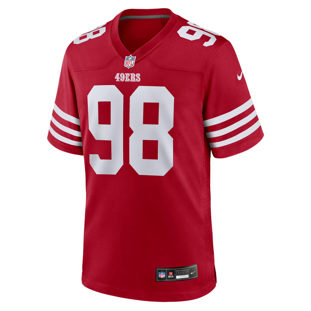 Mykel Williams San Francisco 49ers Nike Team Game Official Jersey -  Scarlet