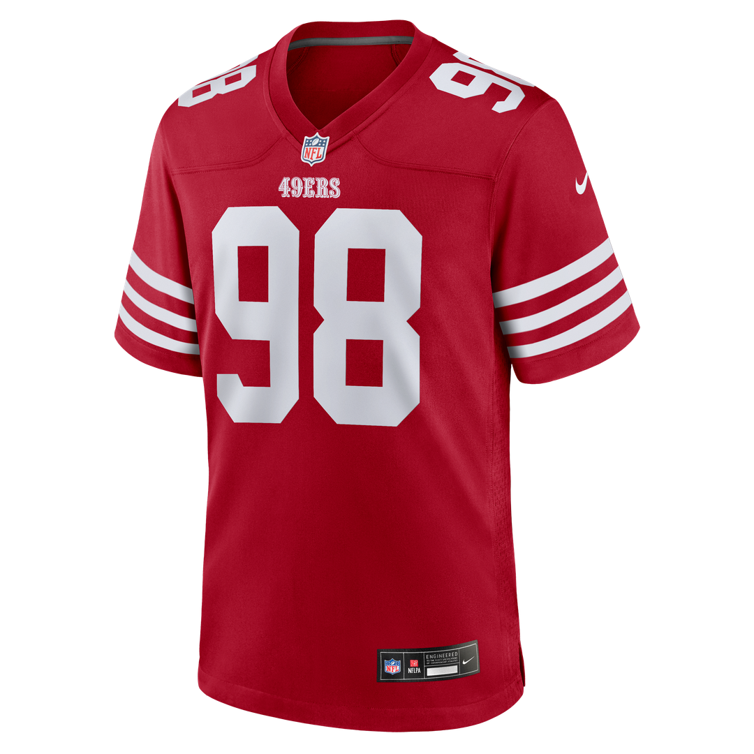 Mykel Williams San Francisco 49ers Nike Team Game Official Jersey -  Scarlet