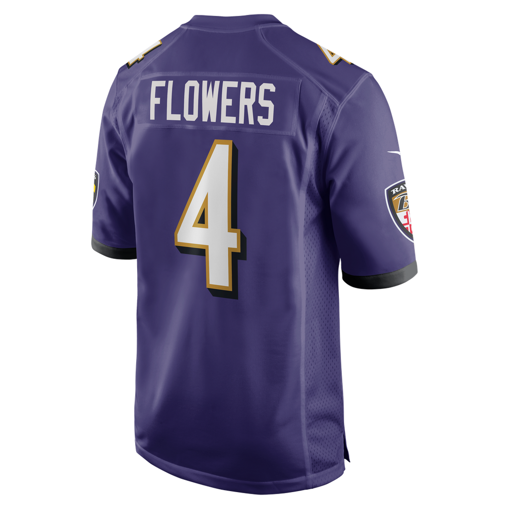 Zay Flowers Baltimore Ravens Nike Game Jersey - Purple