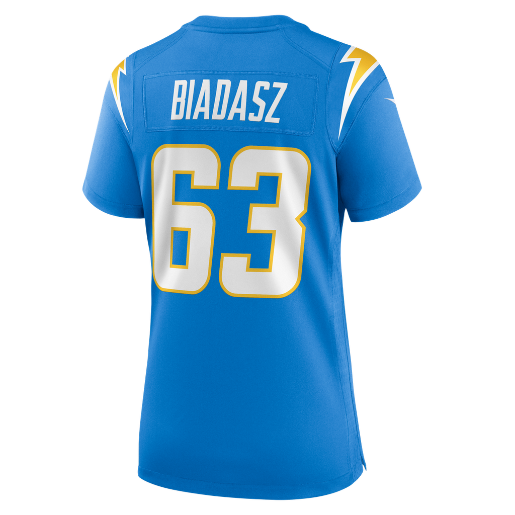 Tyler Biadasz Los Angeles Chargers Nike Women's Team Game Jersey - Powder Blue