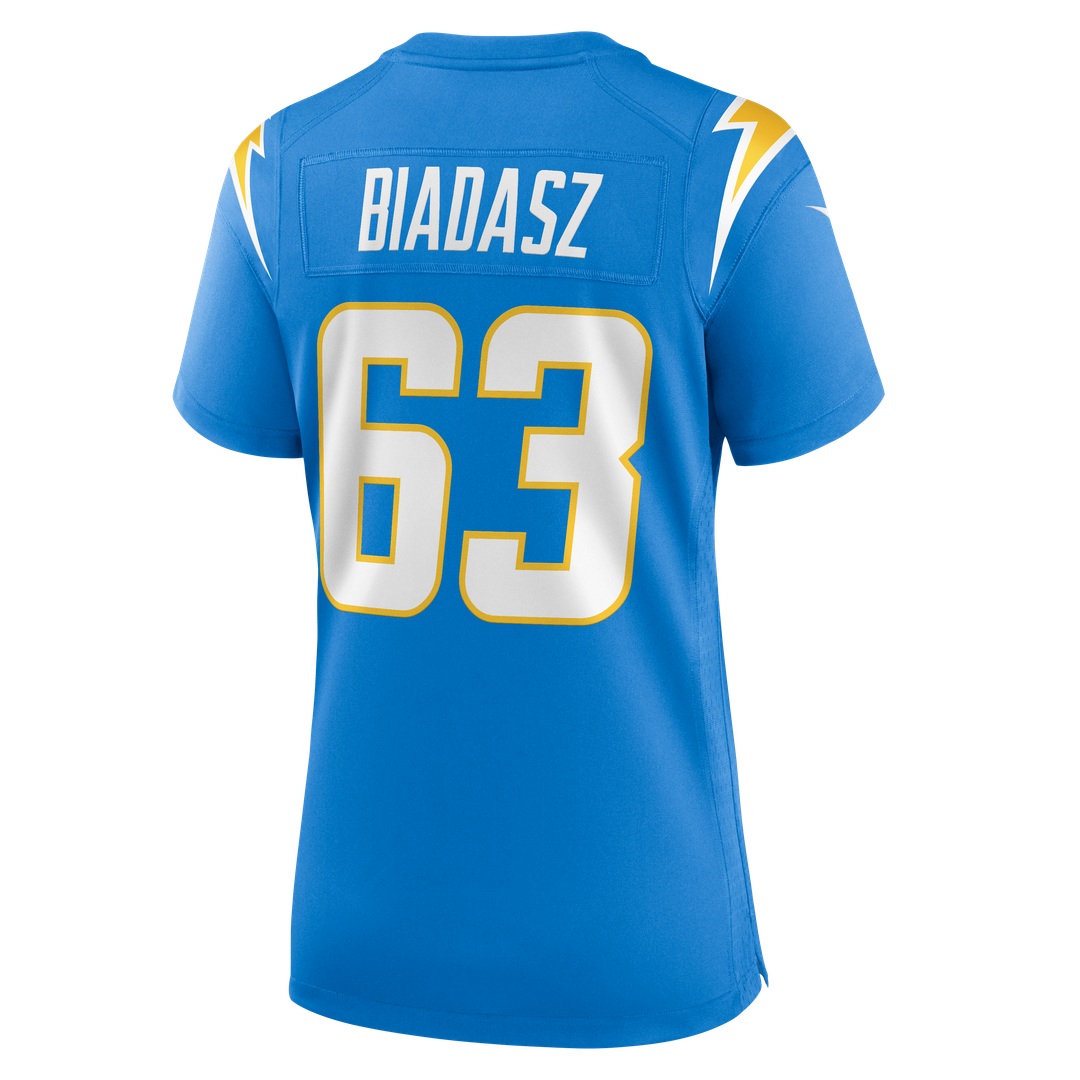 Tyler Biadasz Los Angeles Chargers Nike Women's Team Game Jersey - Powder Blue