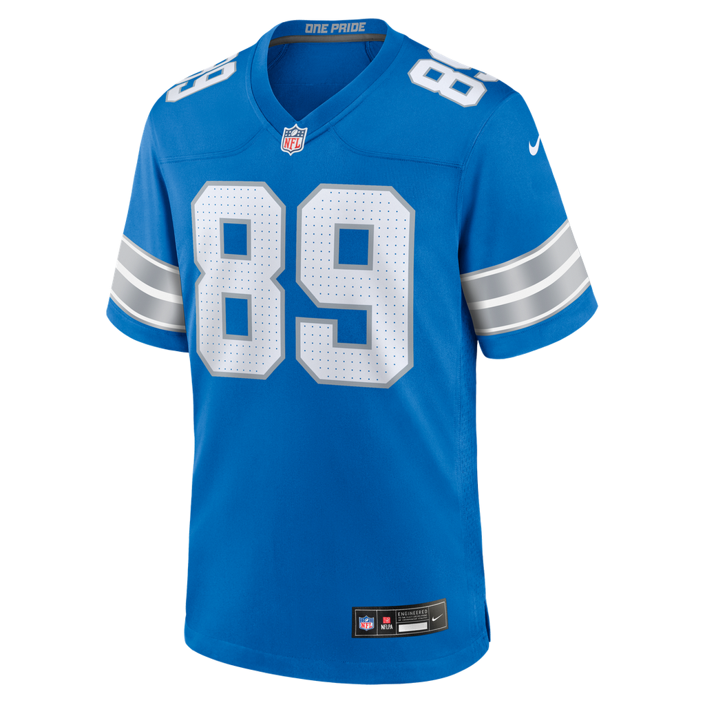 Brock Wright Detroit Lions Nike Team Game Official Jersey -  Blue