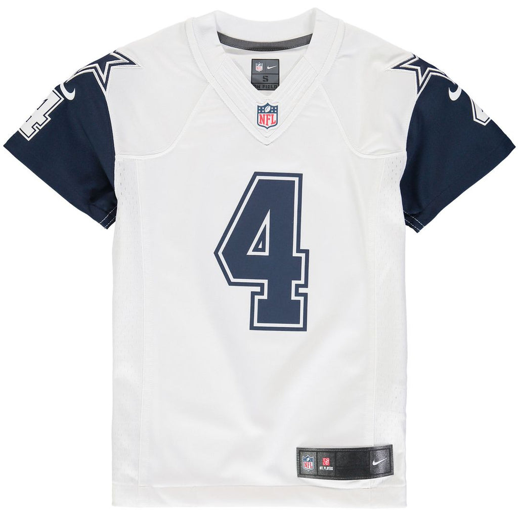 Dak Prescott Dallas Cowboys Nike Youth Color Rush Game Official Jersey - White