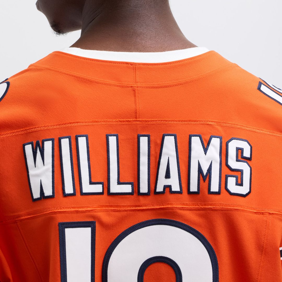 Caleb Williams Chicago Bears Nike Alternate Vapor F.U.S.E. Elite Official Jersey - Orange