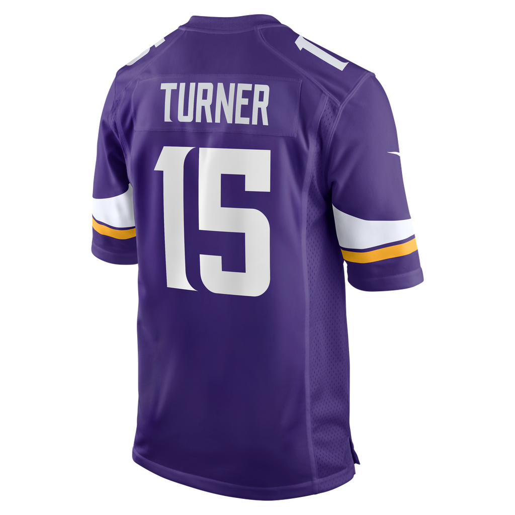 Dallas Turner Minnesota Vikings Nike Game Jersey - Purple