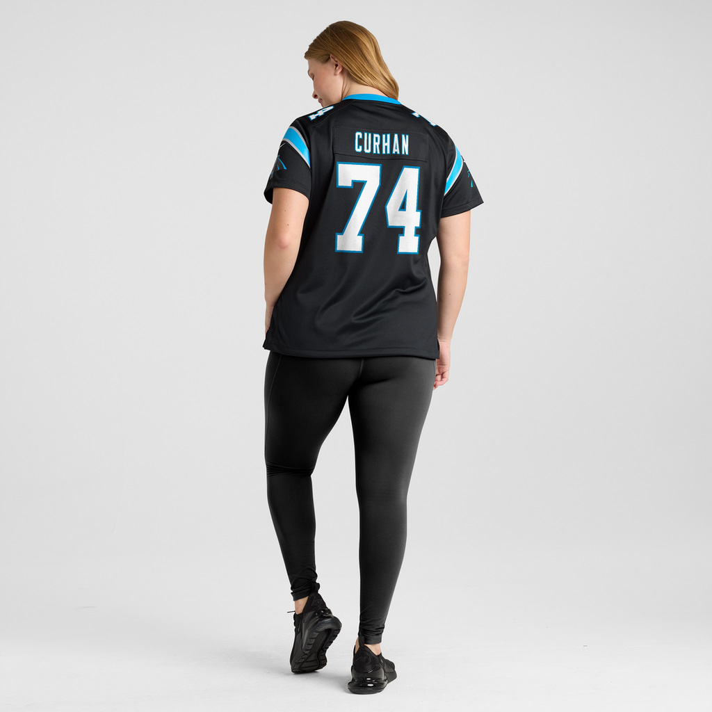 Jake Curhan Carolina Panthers Nike Women's Team Game Official Jersey -  Black