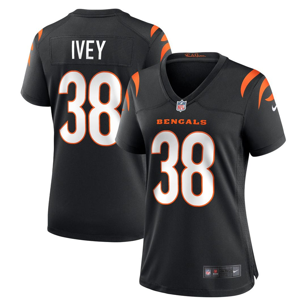 DJ Ivey Cincinnati Bengals Nike Women's Team Game Official Jersey -  Black