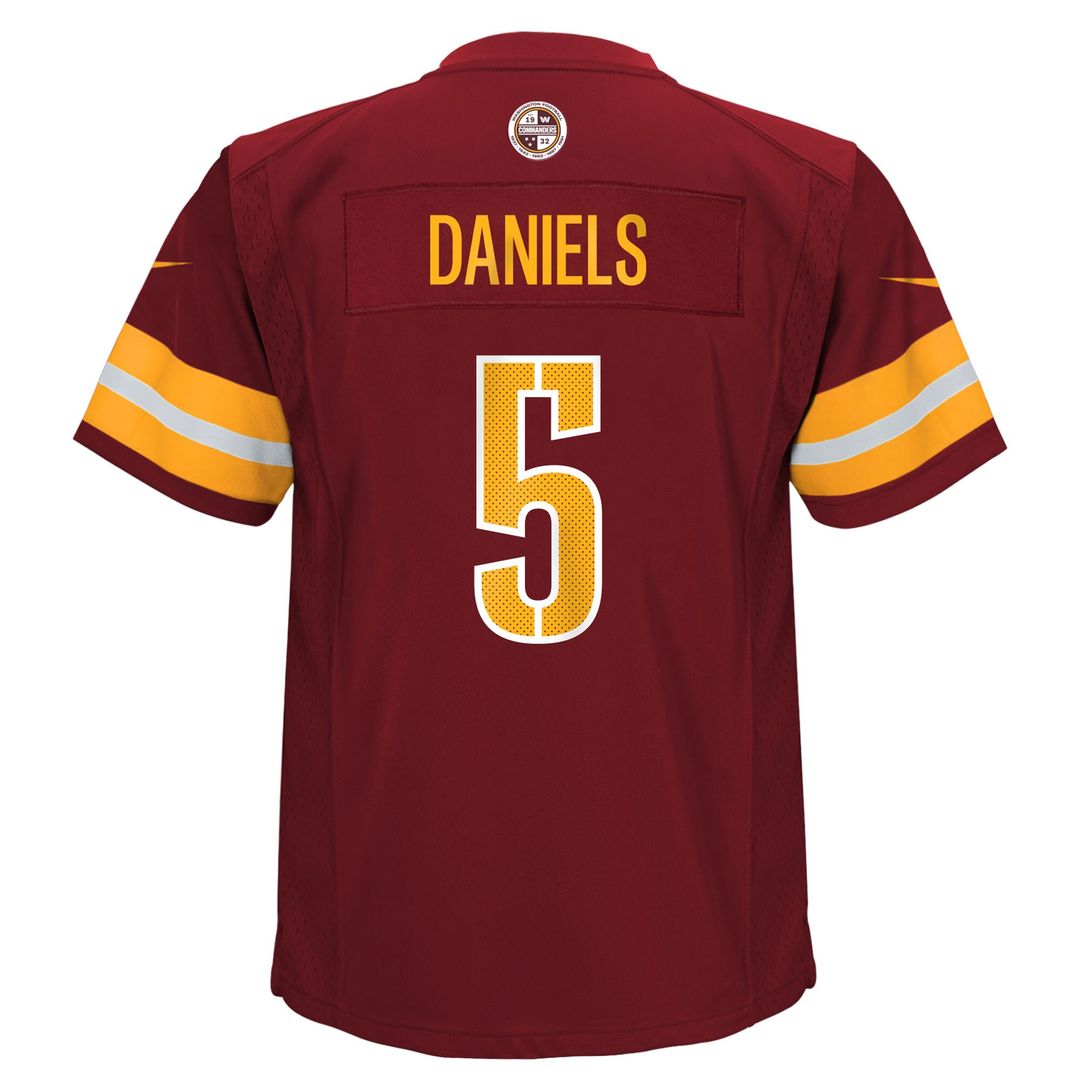 Jayden Daniels Washington Commanders Nike Preschool Team Player Game Official Jersey - Burgundy