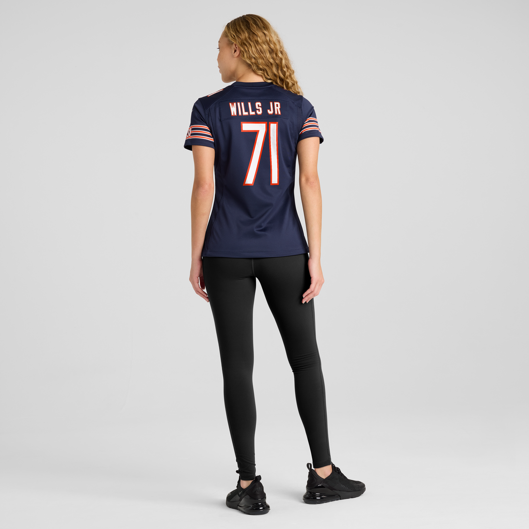 Jedrick Wills Jr. Chicago Bears Nike Women's Team Game Jersey - Navy