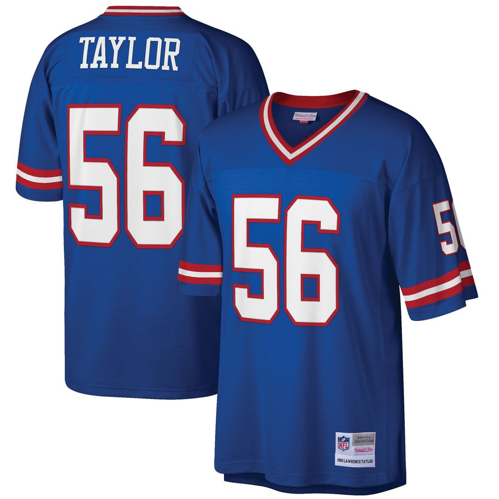 Lawrence Taylor New York Giants Mitchell & Ness Big & Tall 1986 Retired Player Replica Official Jersey - Royal
