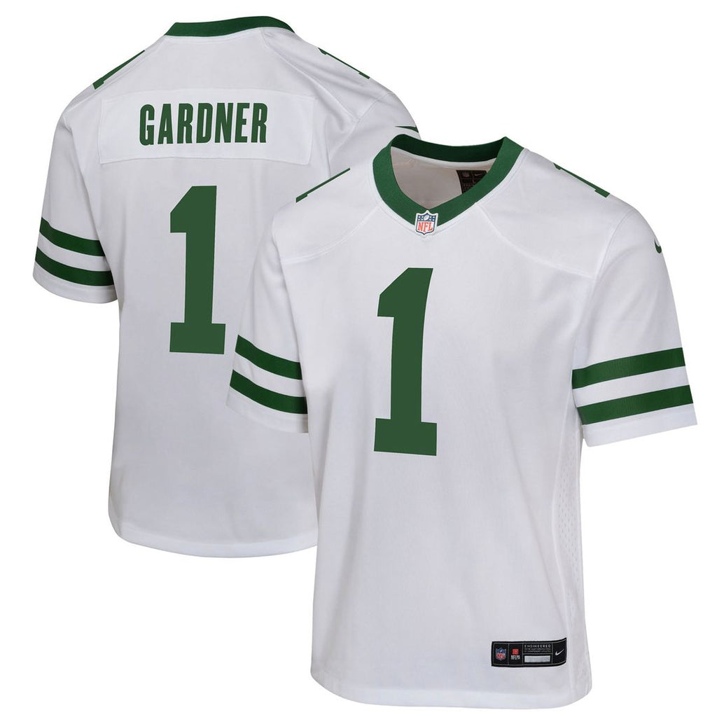 Ahmad Sauce Gardner New York Jets Nike Youth Game Official Jersey - White