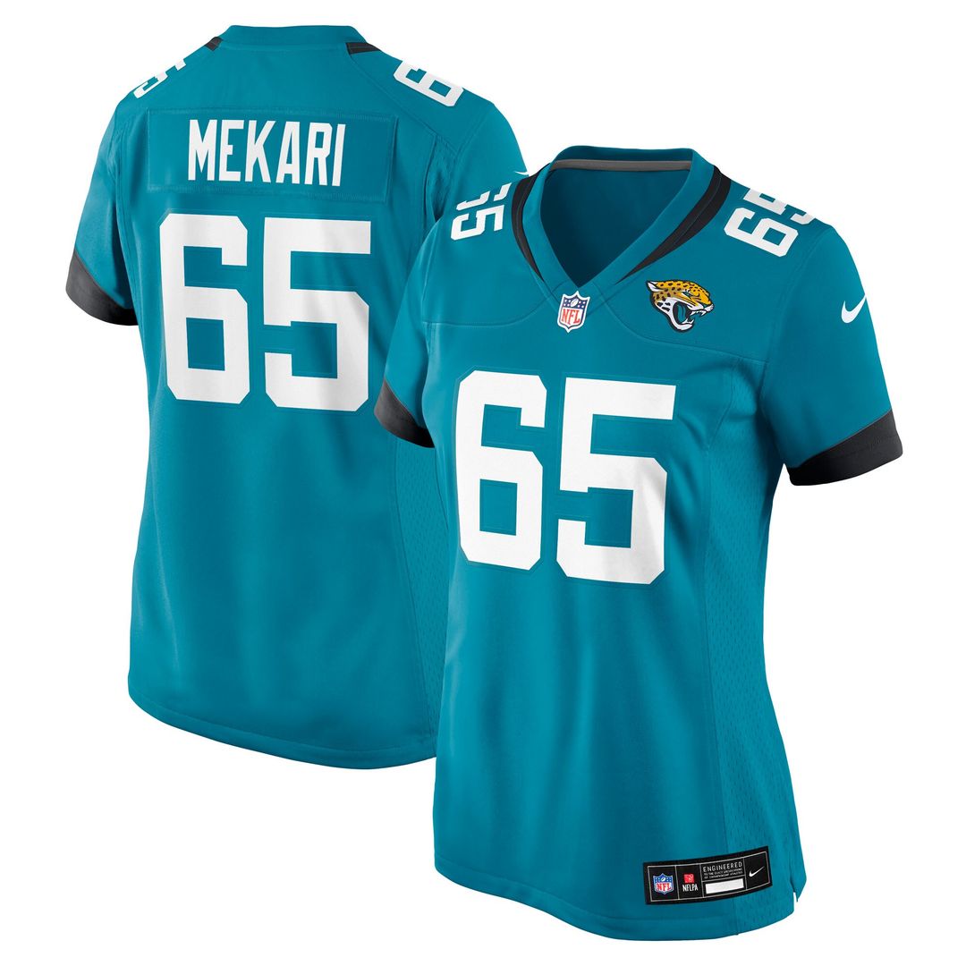 Patrick Mekari Jacksonville Jaguars Nike Women's Team Game Jersey - Teal