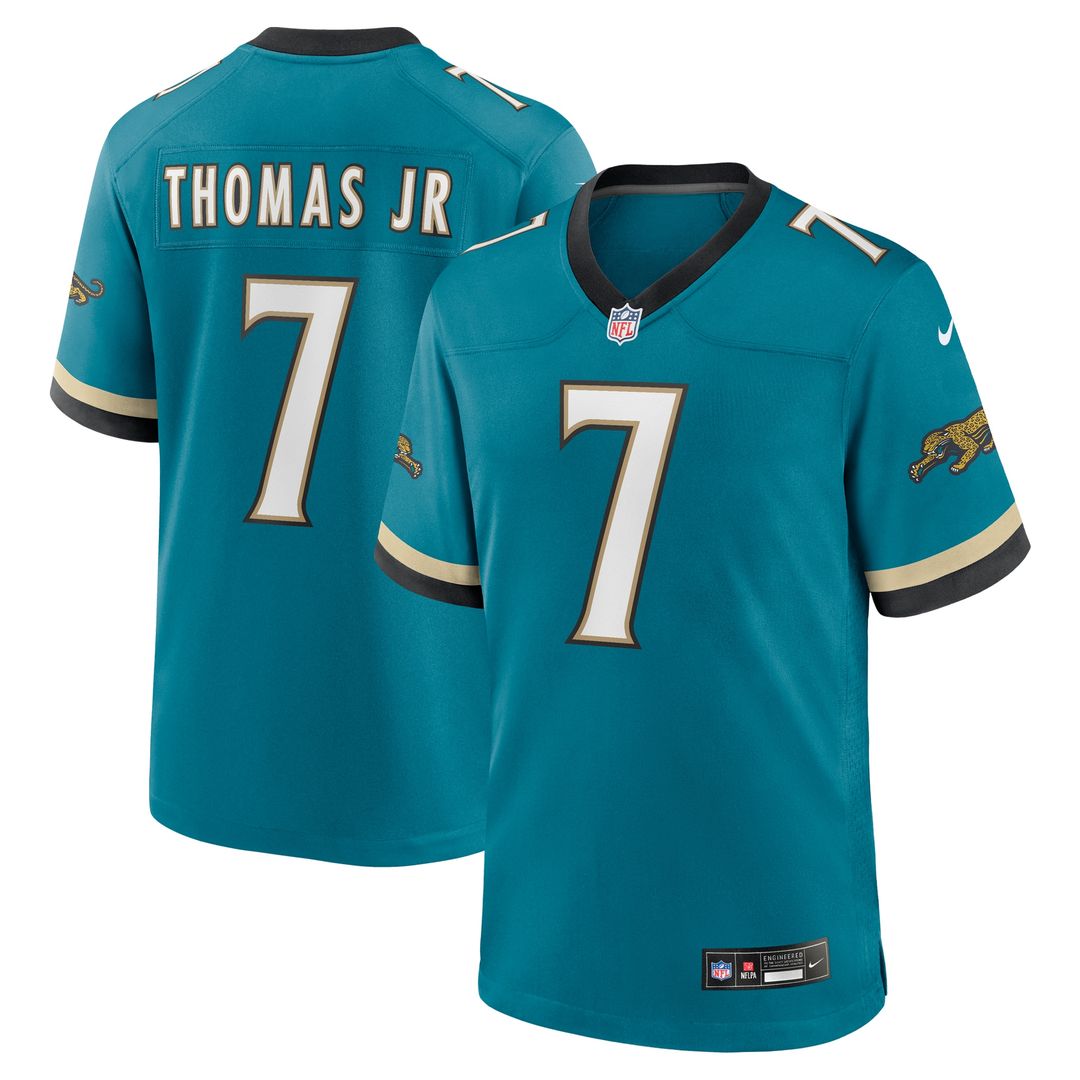 Brian Thomas Jr. Jacksonville Jaguars Nike Alternate Game Official Jersey - Teal
