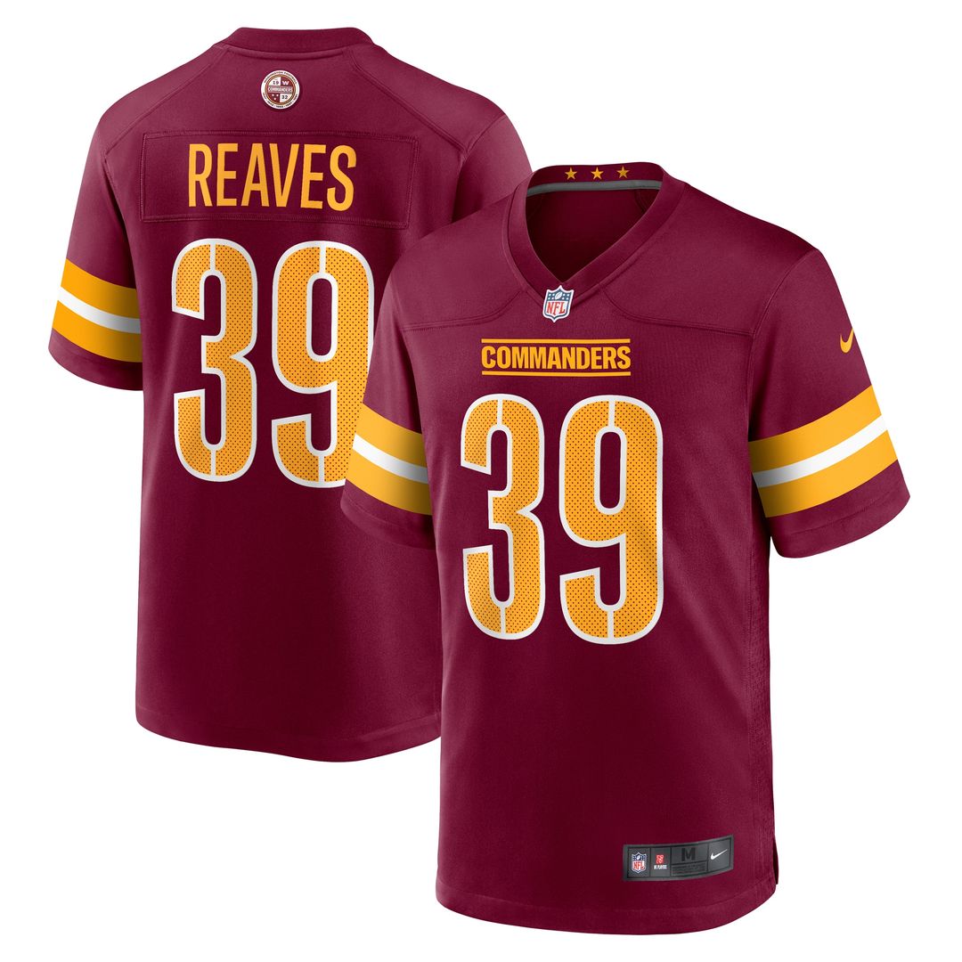 Jeremy Reaves Washington Commanders Nike Game Official Jersey -  White