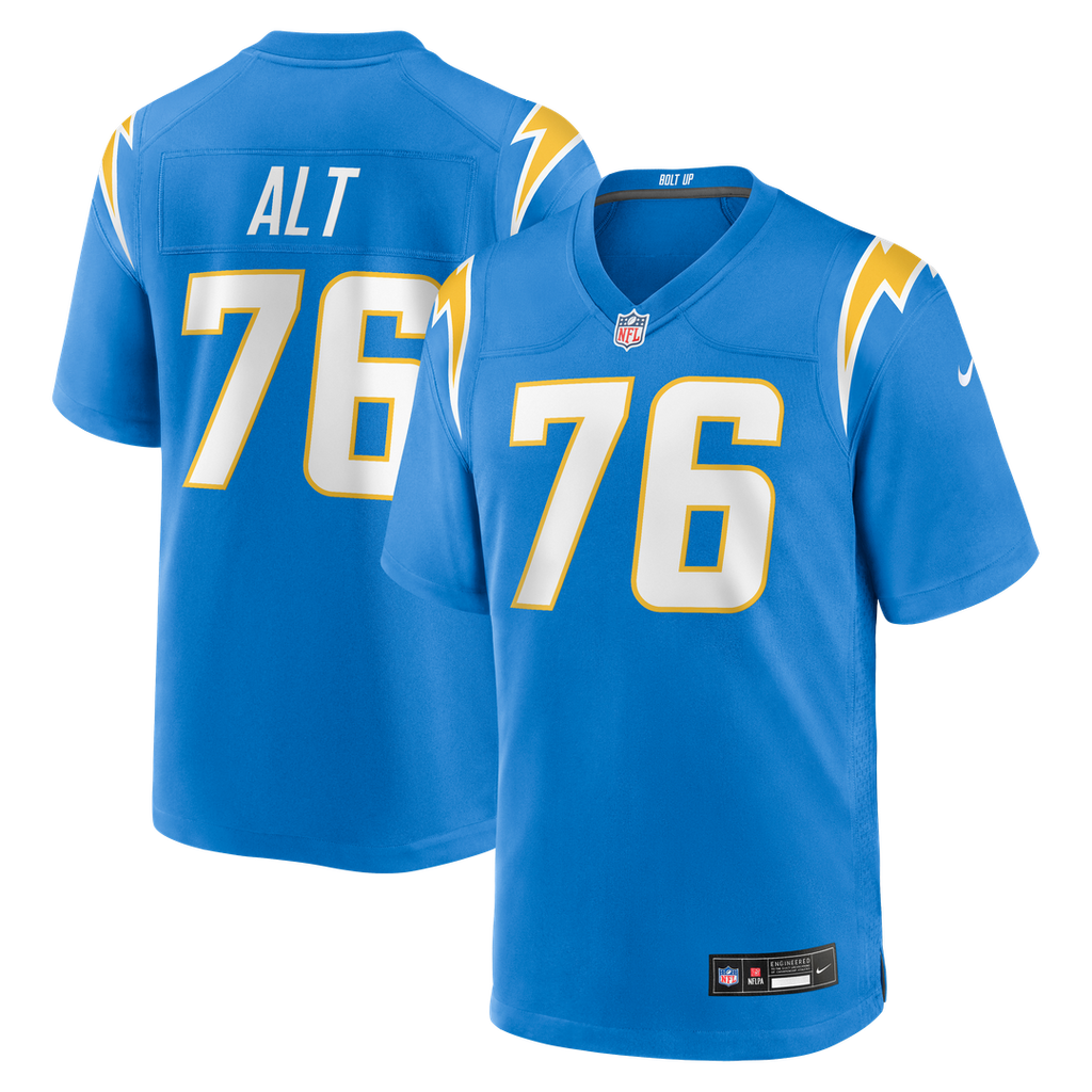 Joe Alt Los Angeles Chargers Nike  Player Game Official Jersey - Powder Blue