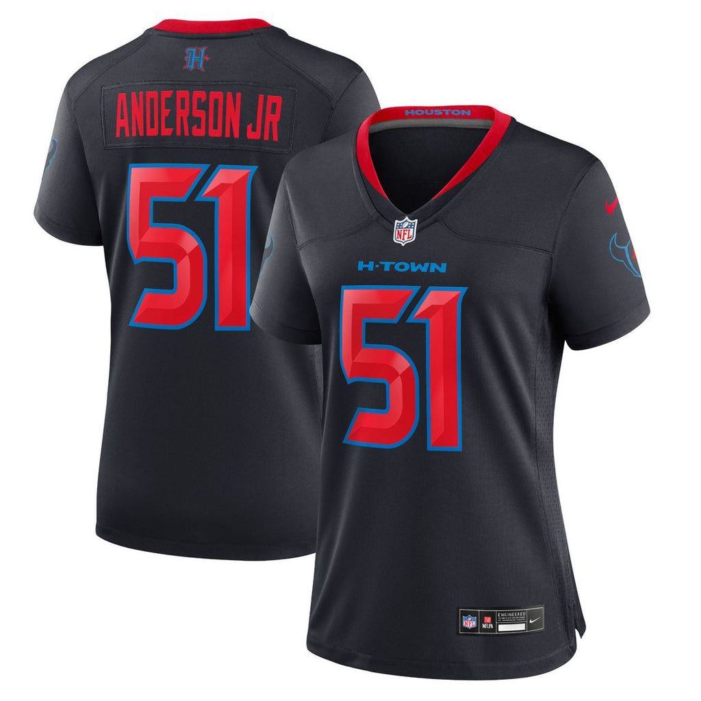 Will Anderson Jr. Houston Texans Nike Women's 2nd Alternate Game Official Jersey - Navy