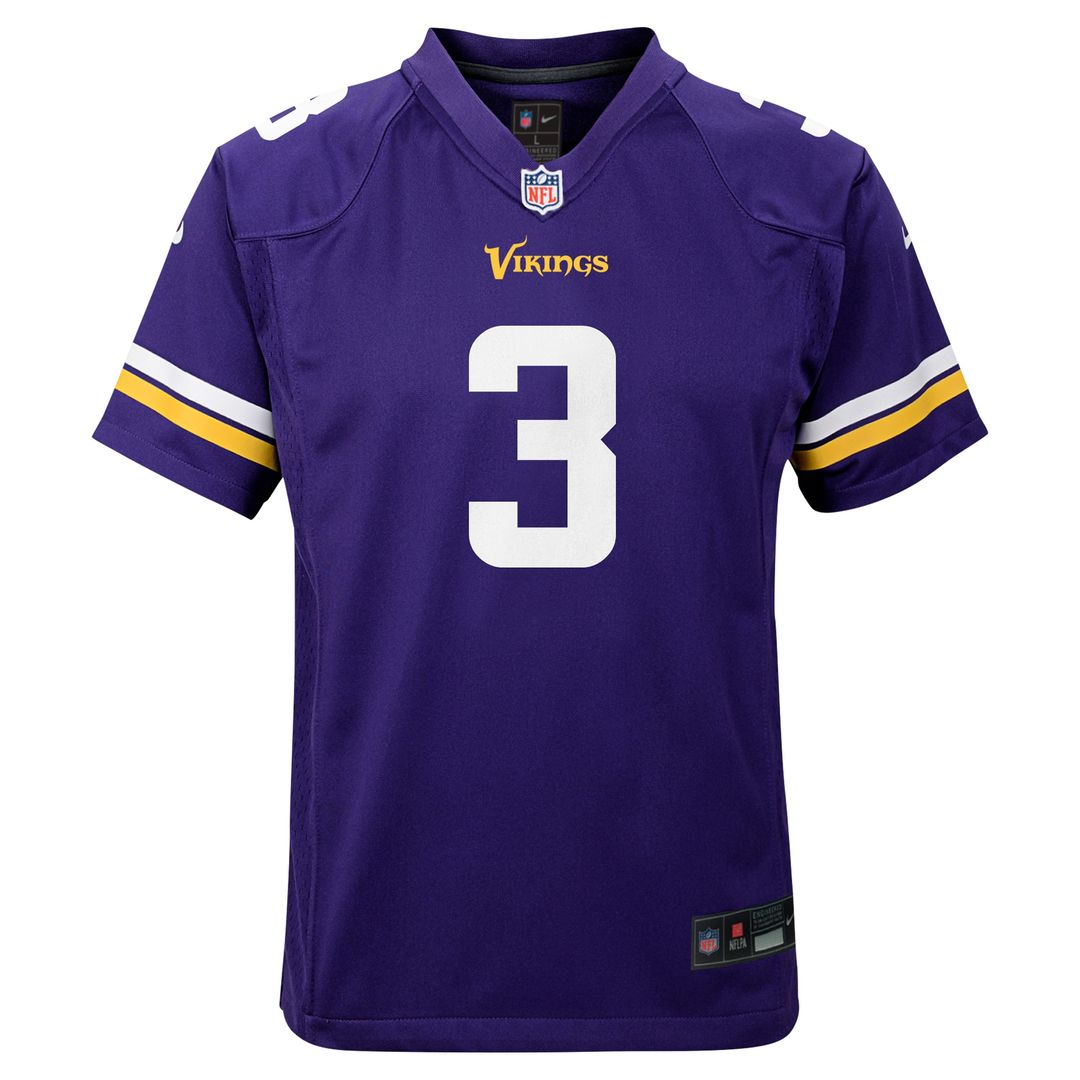 Jordan Addison Minnesota Vikings Nike Youth Game Jersey - Purple