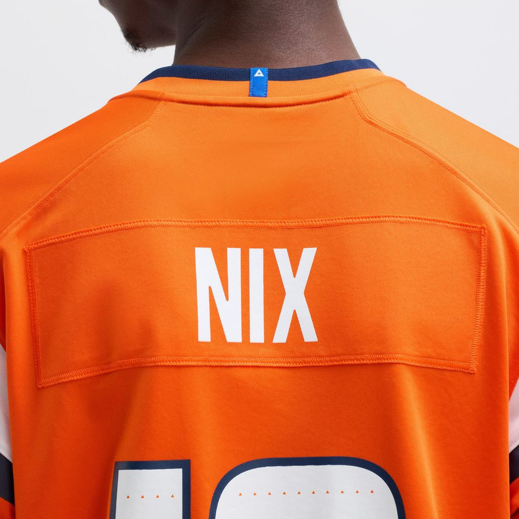 Bo Nix Denver Broncos Nike  Player Game Official Jersey - Orange