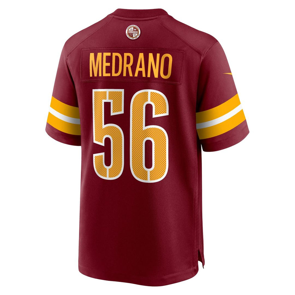 Kain Medrano Washington Commanders Nike Team Game Jersey - Burgundy
