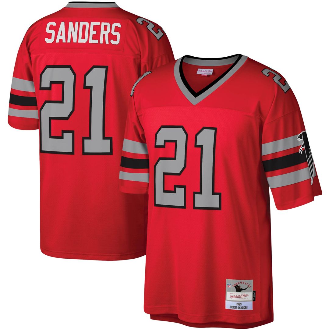 Deion Sanders Atlanta Falcons Mitchell & Ness Legacy Replica Official Jersey - White
