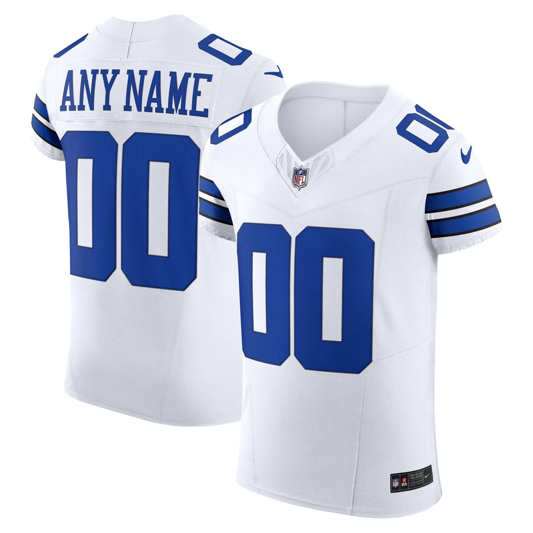 Dallas Cowboys Nike Vapor F.U.S.E. Elite Custom Official Jersey - White