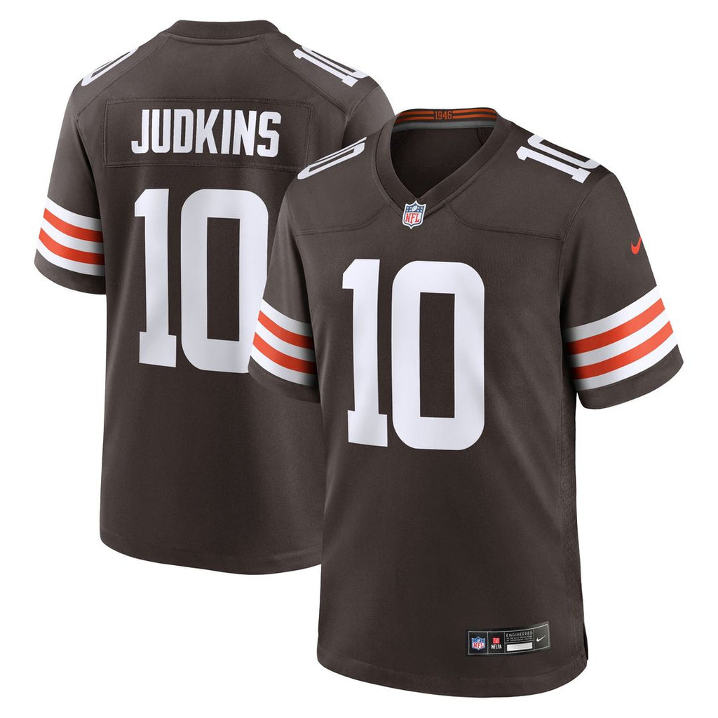 Quinshon Judkins Cleveland Browns Nike 2025 NFL Draft Game Official Jersey - Brown