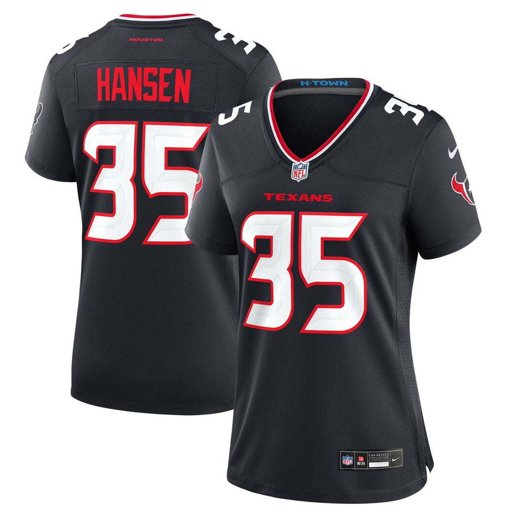 Jake Hansen Houston Texans Nike Women's Team Game Official Jersey -  Navy