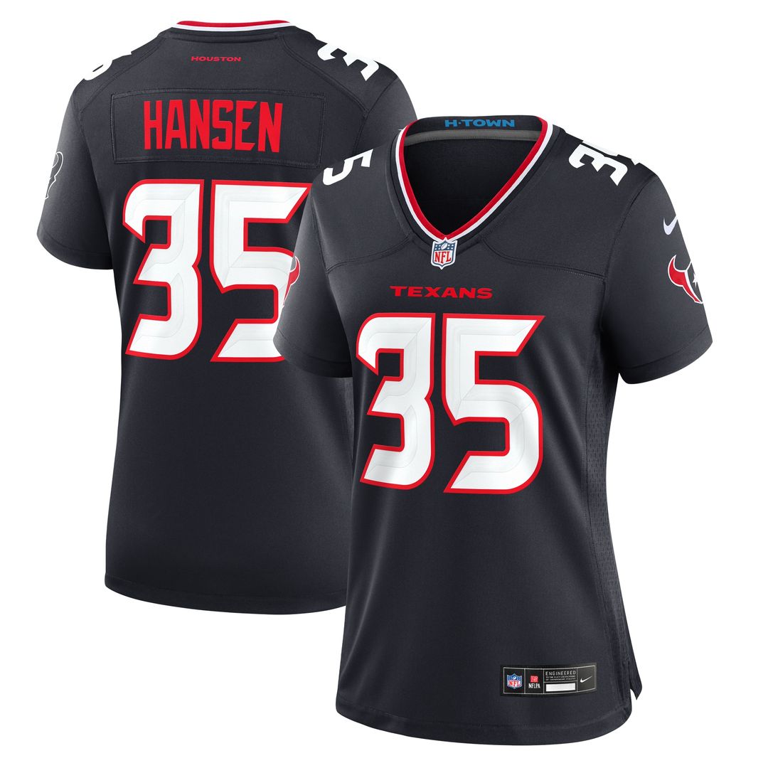 Jake Hansen Houston Texans Nike Women's Team Game Official Jersey -  Navy