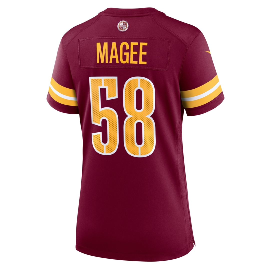 Jordan Magee Washington Commanders Nike Women's Team Game Official Jersey -  Burgundy