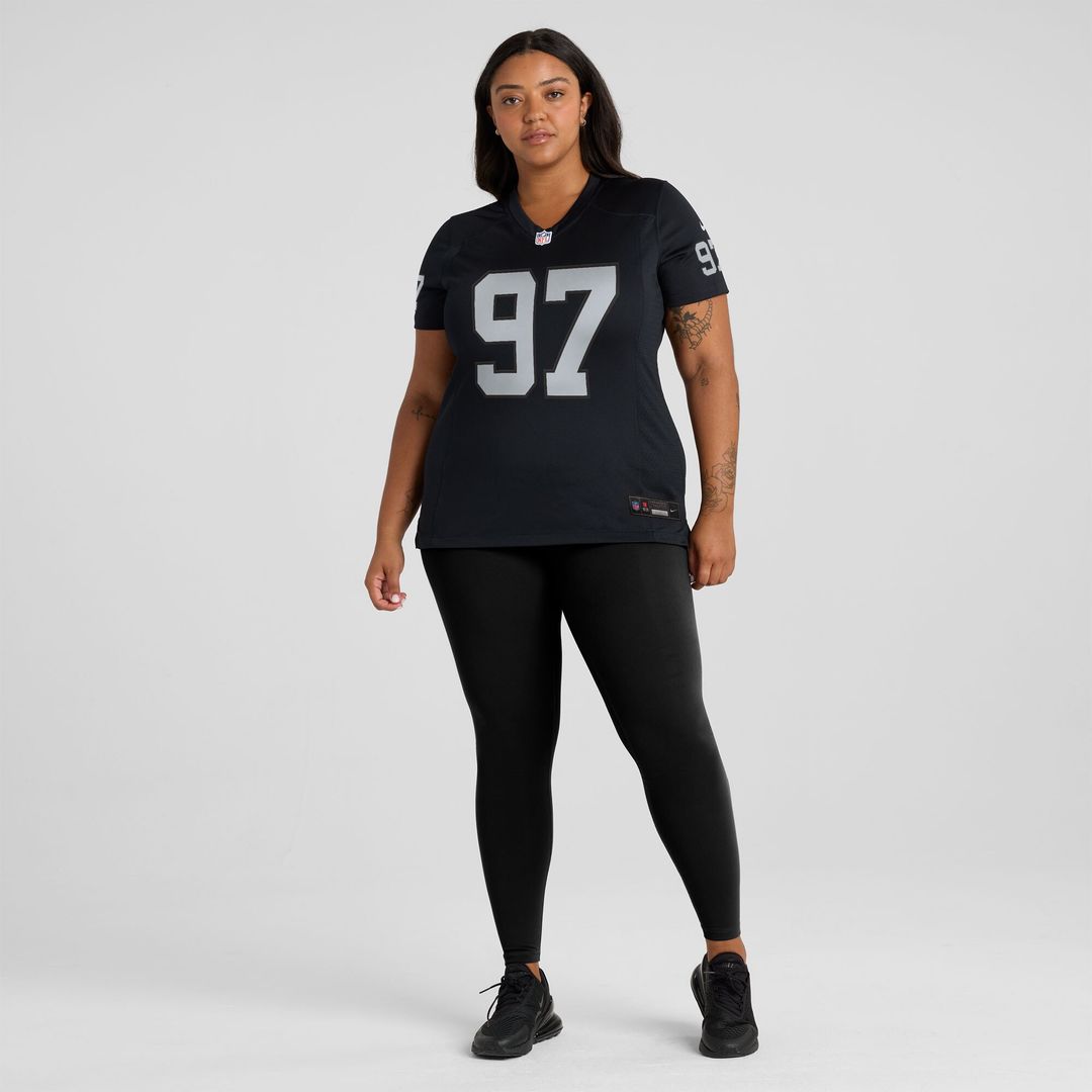 Tonka Hemingway Las Vegas Raiders Nike Women's Team Game Official Jersey -  Black