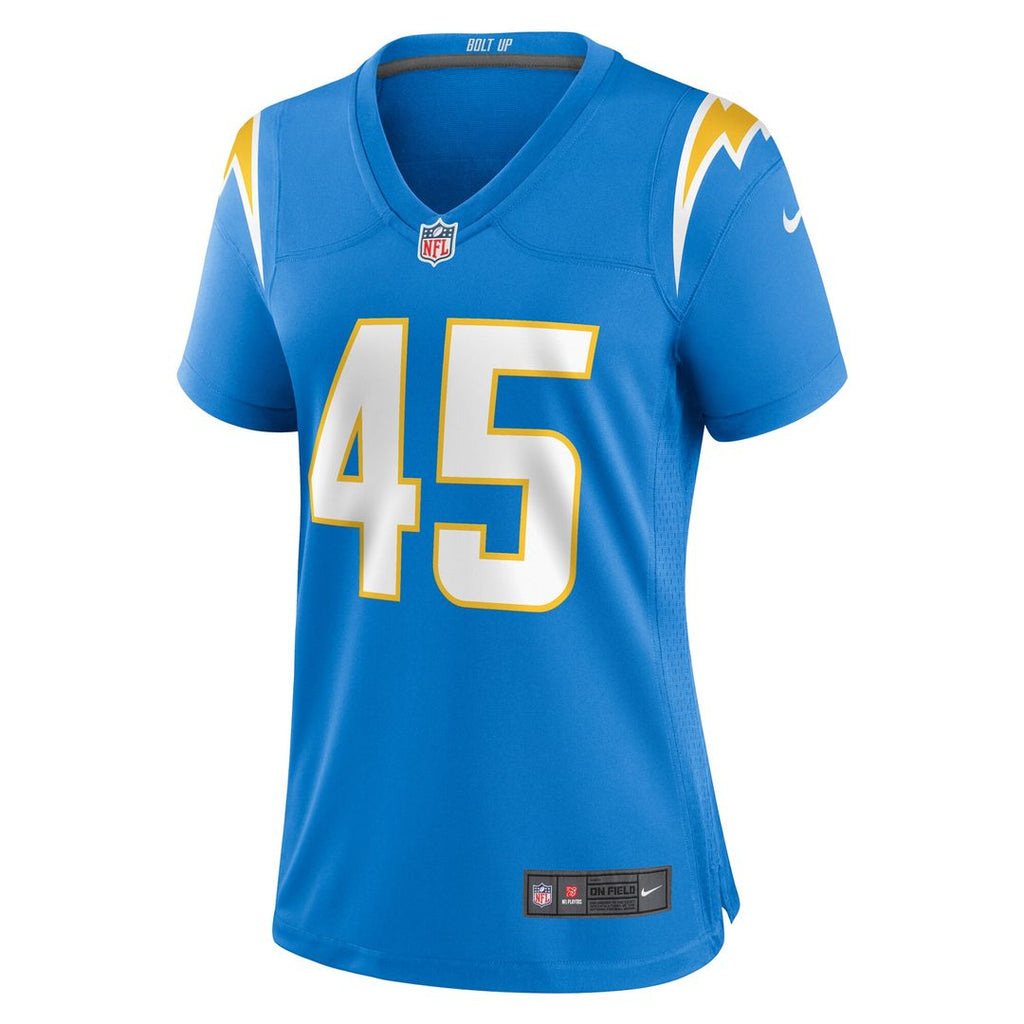 Tuli Tuipulotu Los Angeles Chargers Nike Women's Team Game Official Jersey - Powder Blue