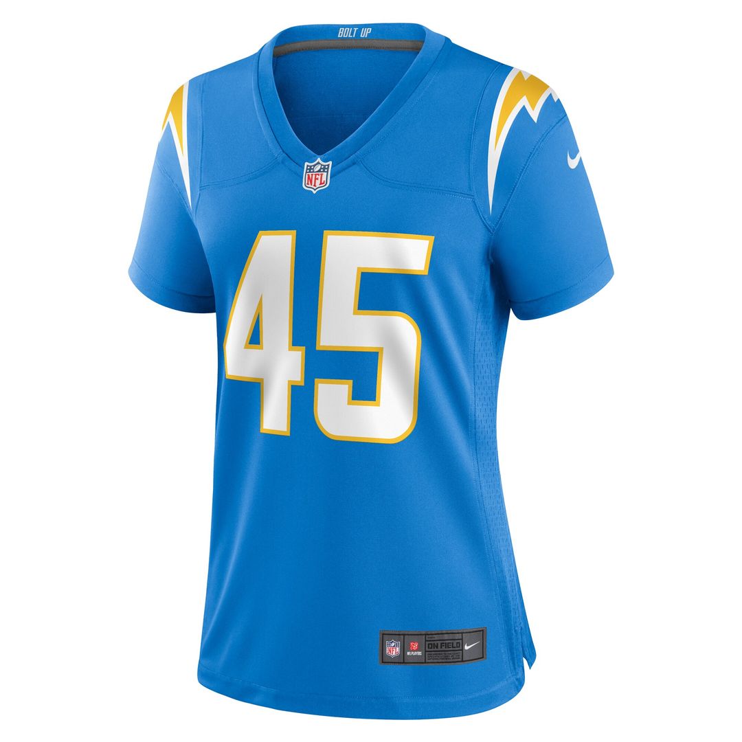 Tuli Tuipulotu Los Angeles Chargers Nike Women's Team Game Official Jersey - Powder Blue