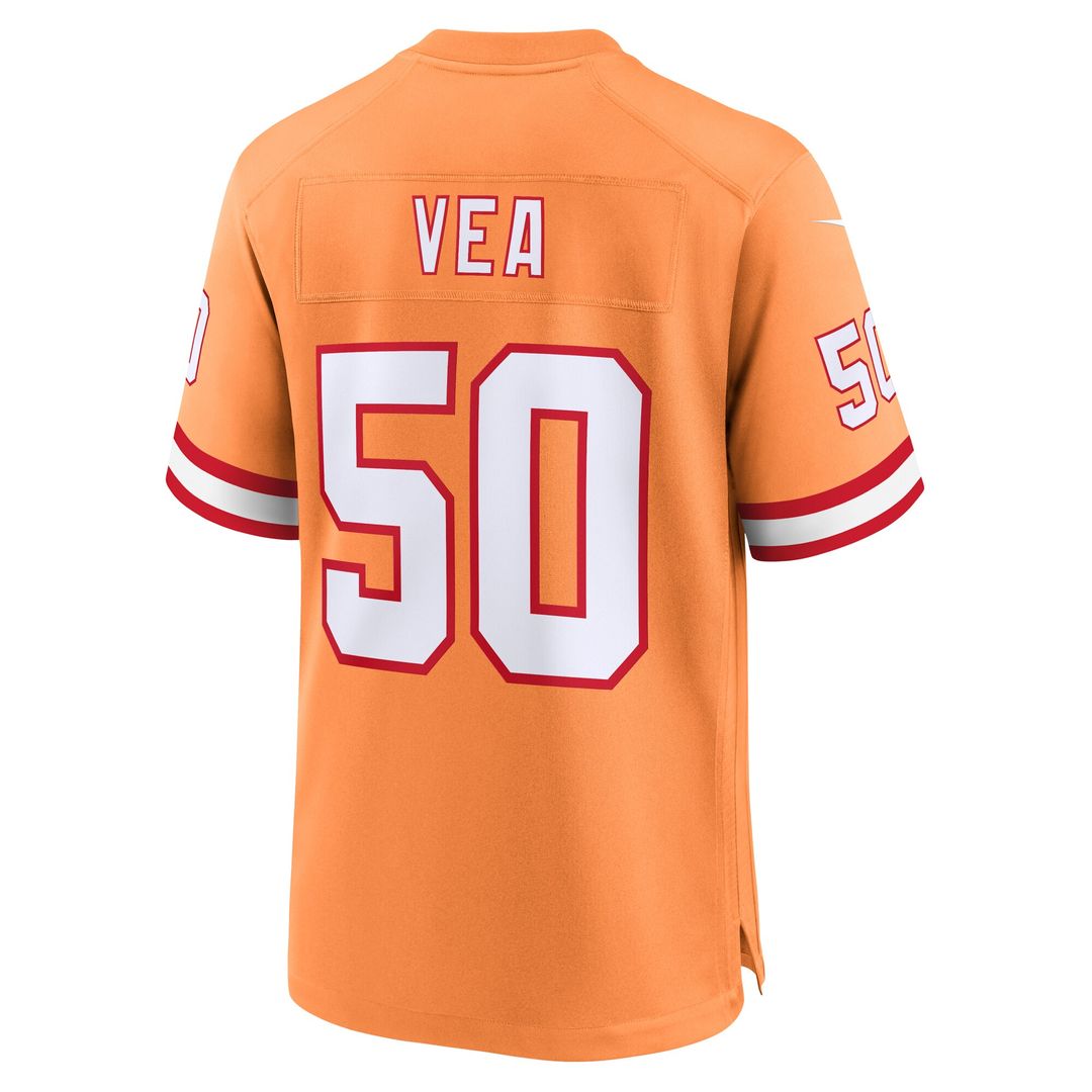 Vita Vea Tampa Bay Buccaneers Nike Throwback Game Official Jersey - Orange