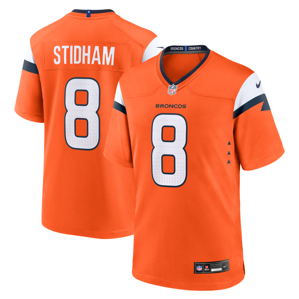 Jarrett Stidham Denver Broncos Nike Team Game Jersey - Orange