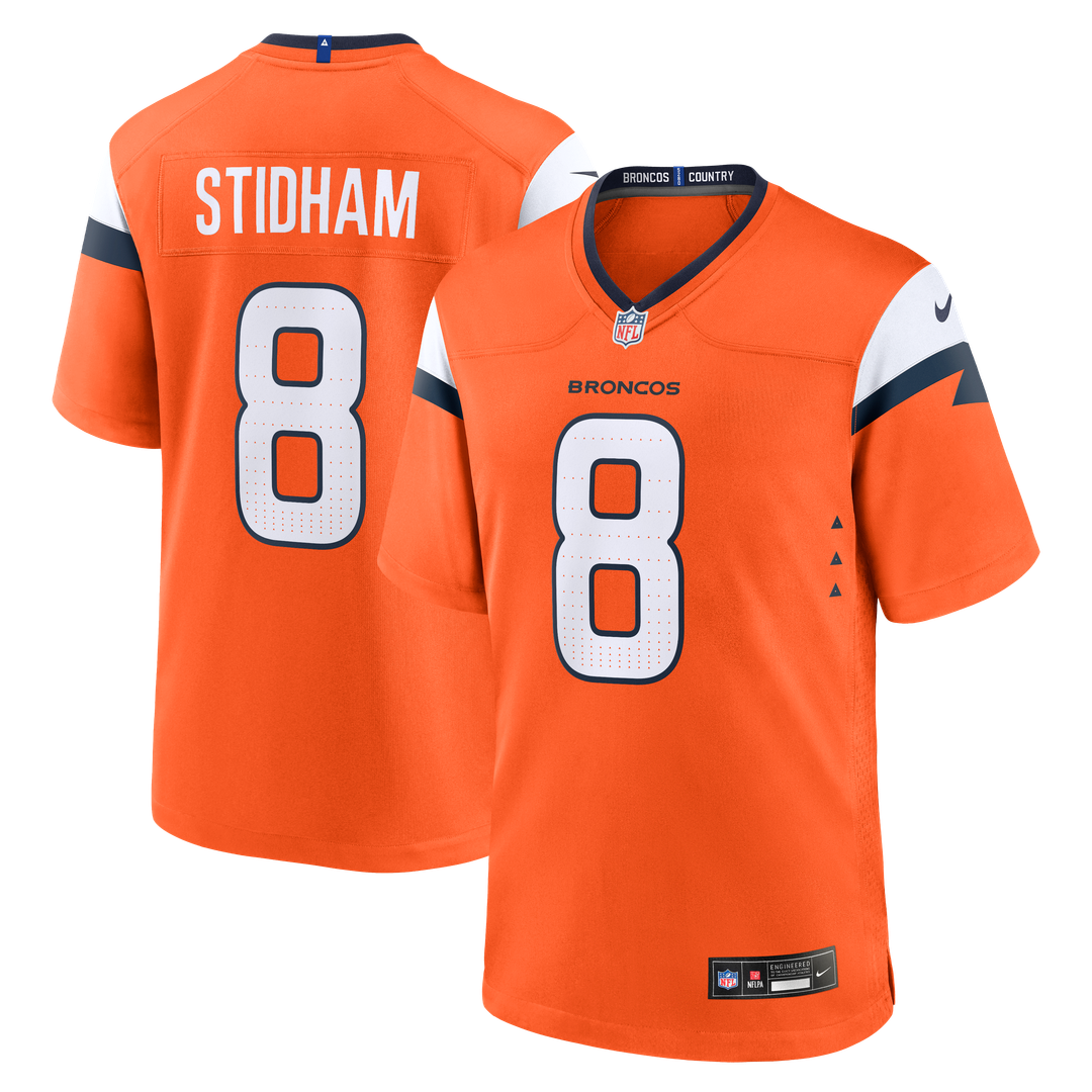 Jarrett Stidham Denver Broncos Nike Team Game Jersey - Orange