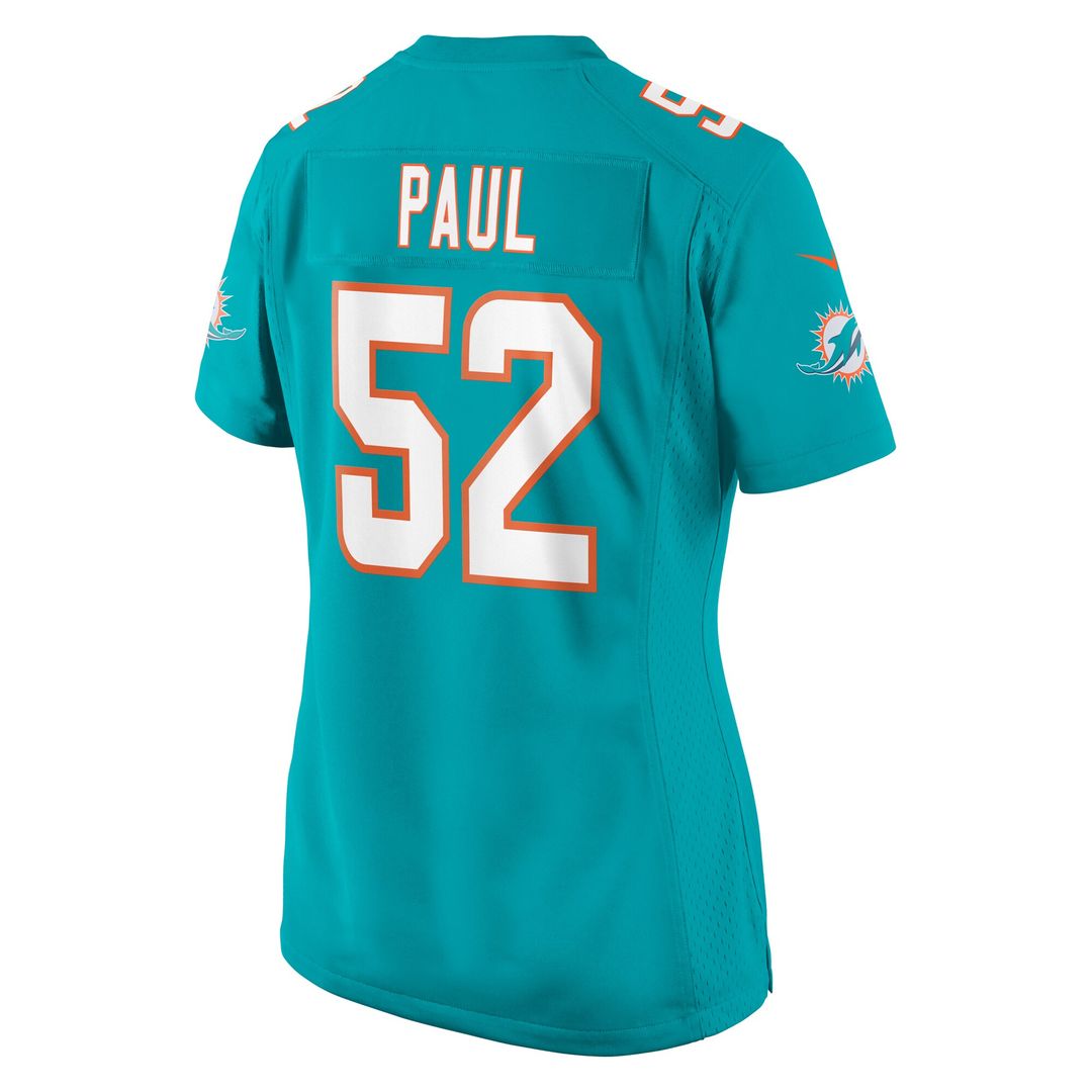 Patrick Paul Miami Dolphins Nike Women's  Game Official Jersey -  Aqua